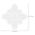 thumbnail image 2 of BESTYASH 70Pack Plastic Mesh Sheets Shaped Fabric DIY Material White Needlepoint Ornaments, 2 of 8