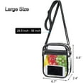 thumbnail image 2 of GASTROPOD Clear Bag for Stadium Events Waterproof Crossbody Bags for Women Storage Handbags for Women Purple Large, 2 of 6