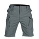 thumbnail image 4 of pstuiky Hombres bajos, Pantalones cortos cargo cómodos con cintura elástica y bolsillos a la moda para hombre, de verano, informales, lisos Pantalones cortos de entrenamiento, 4 of 9