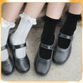 thumbnail image 5 of Bocaoying 6 Pairs Womens Ruffle Socks, Cute Lace Socks with Bowties, Comfortable Frilly Socks, Lettuce Socks, Princess Style Dress Crew Socks Lolita Gift for Ladies Girls, White and Black, 5 of 8