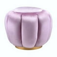 thumbnail image 2 of Adrinfly Heiress Ottoman, Bubblegum Pink Velvet 96465, 2 of 2