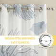 thumbnail image 6 of Beach Coastal Fish Kitchen Curtains Window Panels, Watercolor Sea Ocean Nautical Insulated Window Treatment Curtain, Grommet Curtains for Bedroom/Living Room/Bathroom, 2 Piece 52"Wx72"L, 6 of 8