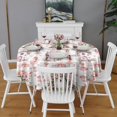 thumbnail image 2 of Fairy Princess Mushroom Pattern Round Tablecloth 60"x60",Wrinkle Wipeable Table Cloth for Kitchen Dining Room Picnic Patio Party, 2 of 6