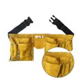 thumbnail image 2 of Leather Tool Belt Quick Release Buckle Carpenter Construction Work Apron Tool Storage Pouch Belt, 2 of 3