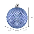 thumbnail image 2 of Vickerman 2.75" Lilac Durian Glitter Ball Ornament, 12 per Bag, 2 of 3