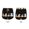 thumbnail image 3 of Balery Coffee Gnome (2) Pattern Women's Running Shorts with Liner 2 Pockets Elastic Workout Athletic Gym Yoga Shorts-Large, 3 of 7