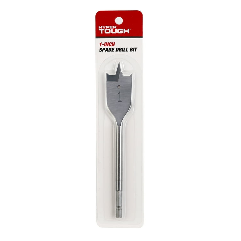 Hyper Tough 1 inch Hex Shank Spade Drill Bit, Steel Material
