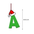 thumbnail image 3 of Christmas Ornaments,Christmas Initial Ornaments,Christmas Acrylic Letters Christmas Letter Ornaments Acrylic Decorations Hanging Christmas Tree Ornaments Christmas Indoor and Outdoor Decorations,A, 3 of 3