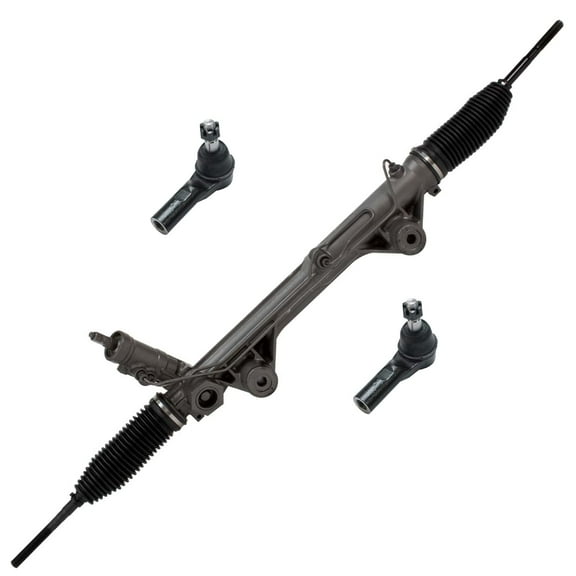 Detroit Axle - Front Rack and Pinion Kit for 2004-2006 Dodge Durango, Power Steering Rack and Pinion Assembly Outer Tie Rod Ends 2005 Replacement