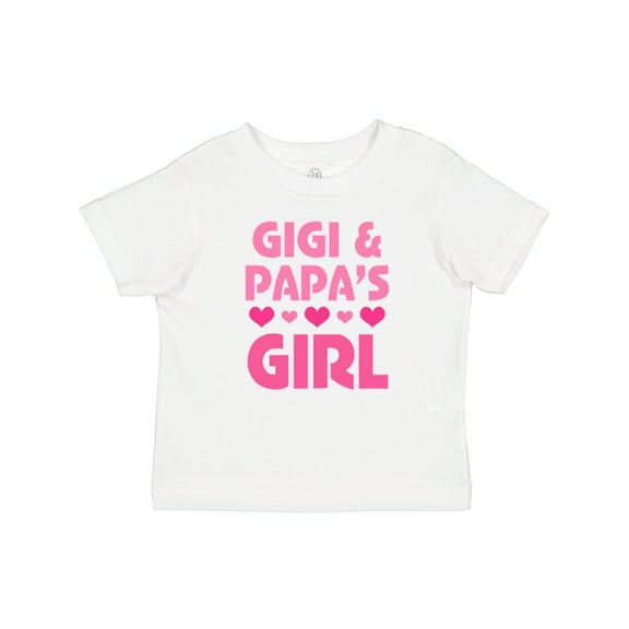 Inktastic Gigi and Papa Girl Cute Granddaughter Girls Baby T-Shirt