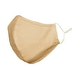 thumbnail image 2 of DALIX Skin Tone Cloth Face Mask 3 Layer Filter Pocket Nose Piece in Sand - L-XL, 2 of 6