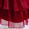 thumbnail image 6 of Flower Girls Dresses Pearl Puff Sleeve Tulle Wedding Princess Dress for 4-9Year, 6 of 7