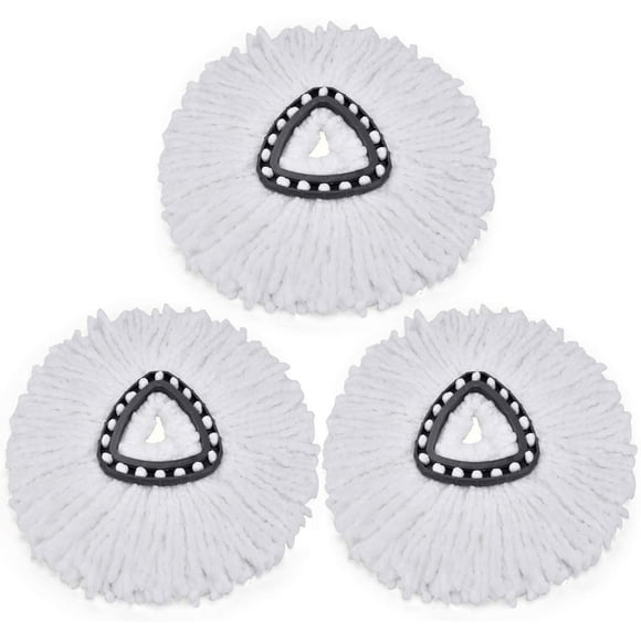 3 Pack Microfiber Spin Mop Head Refill Replacements O-Cedar EasyWring Mop Cleaning Floor Head Mop