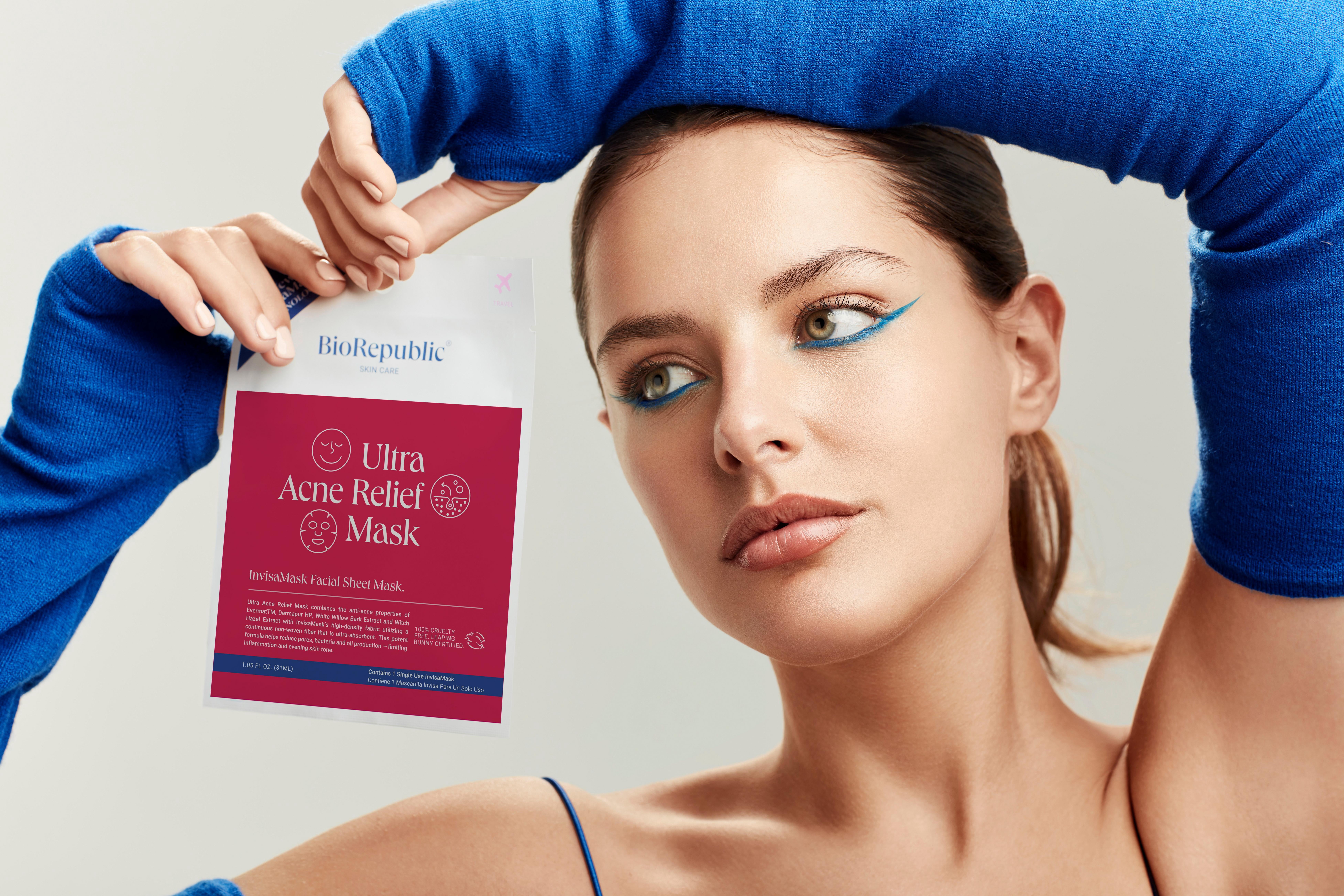 Ultra Acne Relief InvisaMask, 1-Piece Facial Sheet Mask