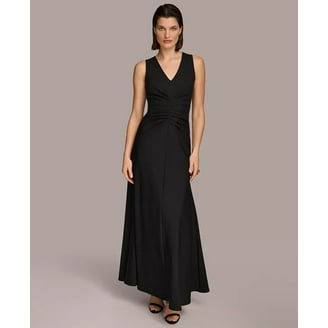 knee length dresses for ladies I.N.C. International Concepts Floral-Print Long-Sleeve V-Neck Maxi Dre –  DGFOutlet
