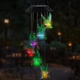 thumbnail image 4 of Colibrí Alimentado Por EnergíA Solar - Luz Que De Color - DecoracióN De JardíN Al Aire Libre, Colibrí Azul, 4 of 6