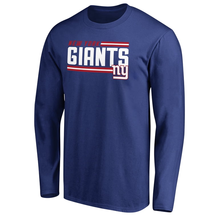 Men's Royal New York Giants Iconic Collection On Side Stripe Long