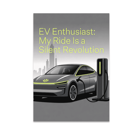 Sustainable Transport Decor - EV Enthusiast - 13x19 Poster Print