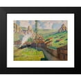 thumbnail image 2 of Darío de Regoyos 18x15 Black Modern Framed Museum Art Print Titled - Pancorbo: Passing Train (1901), 2 of 5