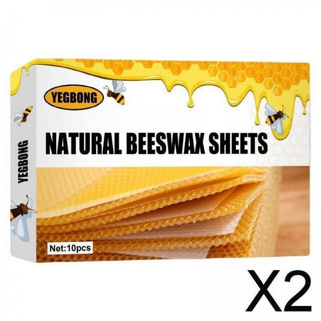 Hojas de Cera de Abejas Naturales DYNWAVEMX 2 Piezas