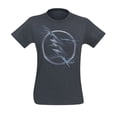 thumbnail image 3 of Flash Zoom Symbol Charcoal Men's T-Shirt-XLarge, 3 of 4