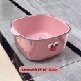 thumbnail image 1 of Cesta de drenaje de dopamina de doble capa, bonita cesta de frutas para el hogar, filtro de agua para limpieza, plato de fruta engrosado dos en uno, cesta para lavar verduras, 1 of 6