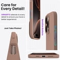 thumbnail image 3 of Eclytyku Compatible withiPhone 16 Pro Max Case , Slim Liquid Silicone 3 Layers Soft Gel Rubber Shockproof Protective Case,Brown,6.9, 3 of 5