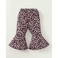 thumbnail image 6 of Infant Girls Clothes Baby Girl Pants Toddler Leggings 3 Pack Flare Baby Pants 3 6 9 12 18 24 Months Bell-bottoms for Girls Leopard White Black, 6 of 8