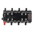 thumbnail image 2 of Divisor multidireccional de 1 a 8 RGB PWM HUB 12V/4 pines para placa base de ventilador SATA Ndcxsfigh Para estrenar, 2 of 8
