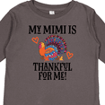 thumbnail image 4 of Inktastic Thanksgiving Mimi Thankful for Me Turkey Boys or Girls Long Sleeve Toddler T-Shirt, 4 of 5