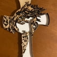 thumbnail image 4 of Decoración de pared de metal de Jesús, decoración religiosa, arte de pared con cruz de Jesús para iglesia, hogar y decoración de bautismo, 9.84 pulgadas, 4 of 7