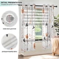 thumbnail image 3 of Yayeee Window Curtains Light Filtering 63"x42" Grommet Panel Pair Home Living Room Decor, Ghost Design, 3 of 7