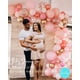 thumbnail image 4 of Kit de arco de globos Soonlyn Rose Gold, paquete de 140 con confeti, 4 of 9