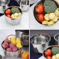 thumbnail image 4 of Small Stainless Steel Steaming Basket, Anti-Scalding, Multifunctional Fruit Cleaner, 4 of 4