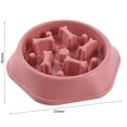thumbnail image 2 of Plato de comida lenta para mascotas Gato Perro Anti asfixia Cachorro Alimentador Tazón de comida (Rojo) JShteea  Libre de BPA, 2 of 6