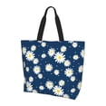 thumbnail image 2 of Fuzoiu Daisies Flowers Print Tote Bags for Women,Shoulder Bag, Gym Tote,Top Handle Ladies Shoulder Bags for Work Beach Travel and Shopping Grocery, 2 of 9
