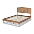 thumbnail image 3 of Baxton Studio Marieke Vintage French Inspired Ash Walnut Finished Wood Twin Size Platform Bed Frame, 3 of 7