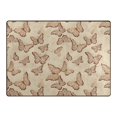 thumbnail image 4 of Ryvnso Retro Butterflies Area Rug Floor Mats Non-Slip Home Carpet 63 x 48 inch, 4 of 7