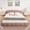 King + Pink, variant on King Size Platform Bed Frame, Low Profile Chenille Upholstered, Curved Headboard and Wrapped Footboard, No Box Spring Needed, Easy Assembly, Bedroom, Dark Grey