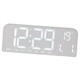 thumbnail image 4 of Accesorio de reloj despertador digital de sobremesa con fecha y hora, decoración, elegante y ligero. Gris, 4 of 9