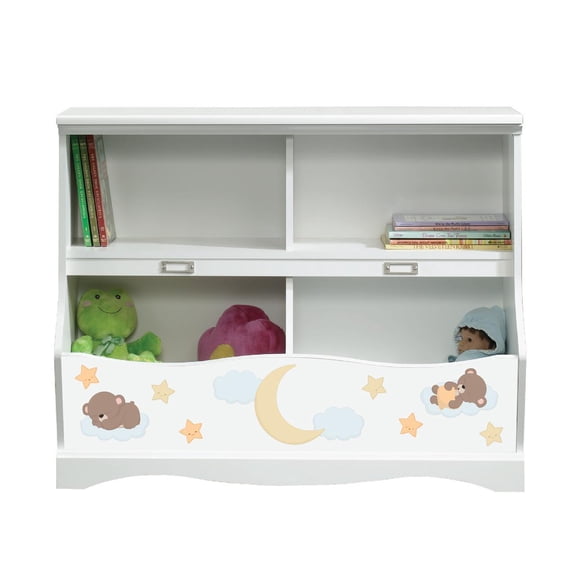 Lifesong Milestones Modern Bookcase Footboard For Kids - (Teddy Bear Orange 414436 Pogo)