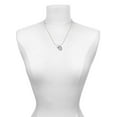 thumbnail image 3 of Delight Jewelry Silvertone Large February - Purple Crystal Heart Best Mom Ever Charm Necklace, 3 of 4