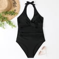 thumbnail image 1 of Traje de baño sexy de una pieza para mujer Traje de baño de dama con cordones Halter sin espalda de verano JShteea El nuevo, 1 of 6