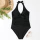 thumbnail image 1 of Traje de baño sexy de una pieza para mujer Traje de baño de dama con cordones Halter sin espalda de verano JShteea El nuevo, 1 of 6