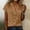 A1_Khaki, variant on Linen Button Down Shirts for Women Short Sleeve Tops V Neck Henley Blouses Business Casual Outfits Relaxed Fit Breathable Leisure Tops Loose Fit Unic Blouse Beach Vacation Tees Black L