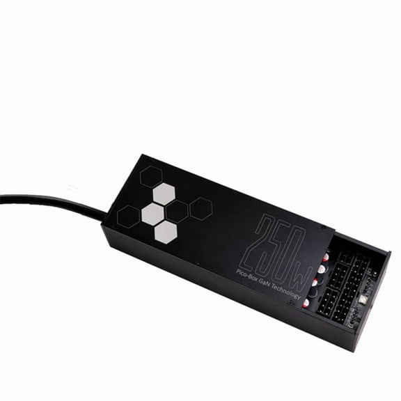 -BOX Ultra-Thin 250W GaN ATX Power Supply DC-ATX Robot Switching Power Supply Module,Aluminum Alloy Shell