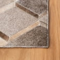 thumbnail image 3 of SAFAVIEH Studio Leather Nanette Geometric Diamonds Area Rug, Ivory/Grey, 5' x 8', 3 of 8