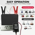 LotFancy Auto Smart Battery Charger, 6V/12V Lead Acid Trickle Charger for Car, Motorcycle, ATV