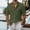 (Casual 48)Army Green, variant on Mens Shirt Casual Blouse Summer Fashion Short Sleeve Loose Beach Breathable Turndown Collar Button Up Top Tees
