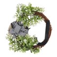 thumbnail image 2 of Creative Front Door Wreath with Bow 26 Letter Garden Outdoor Decorative Wreath, 2 of 21